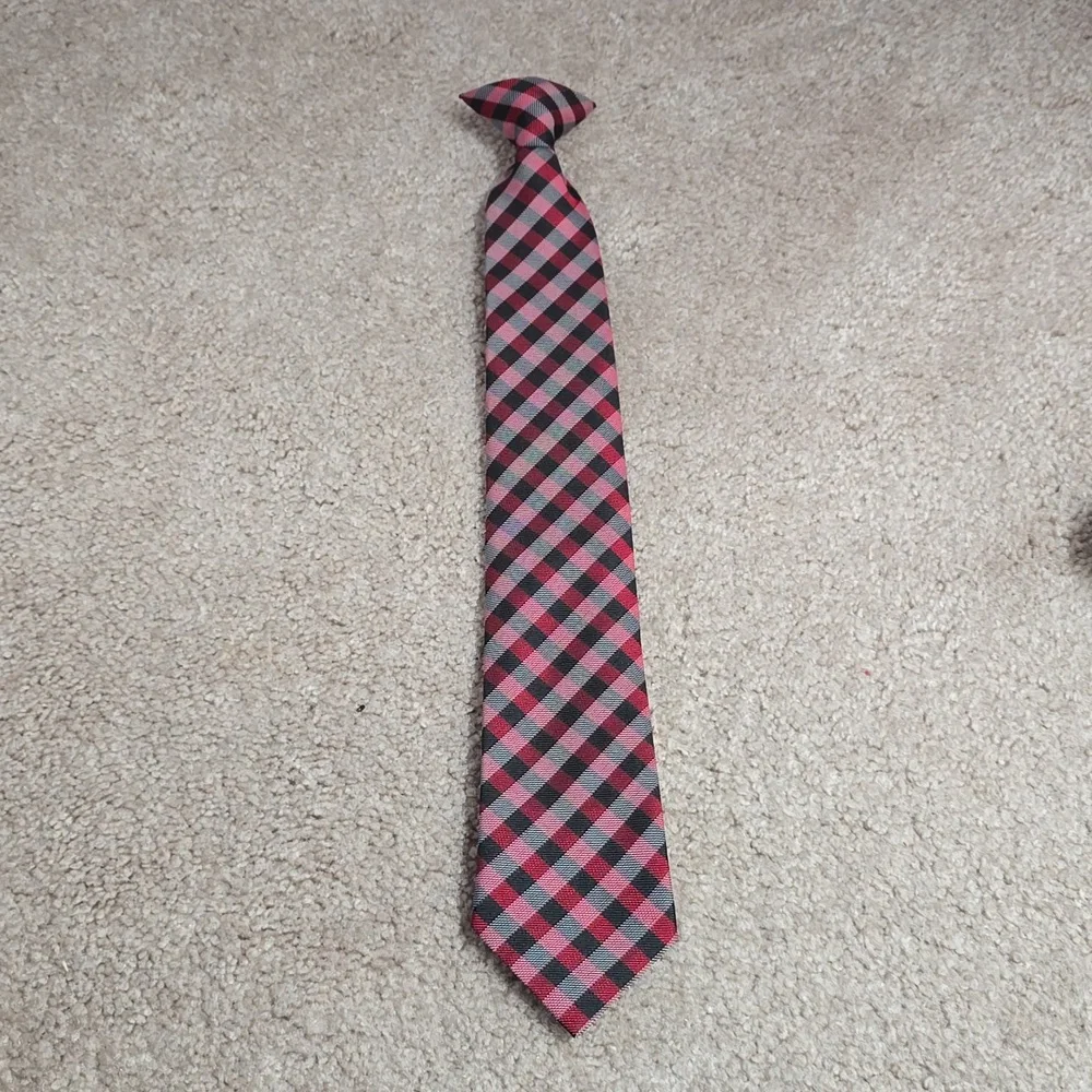 Clip-On Plaid Tie (15